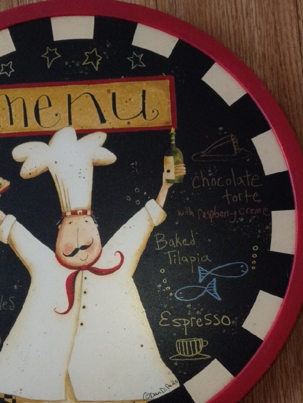 Chef-Themed Lazy Susan Rotating Serving Tray!! - Picture 7 of 7
